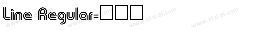 Line Regular字体转换